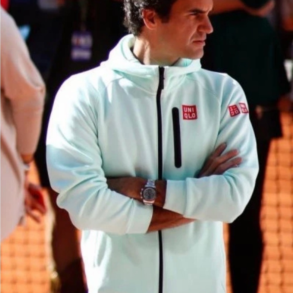 Uniqlo Men's Mint Green Jacket Roger Federer RARE!!!